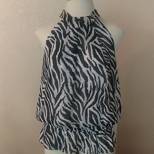 Lane Bryant zebra blouse